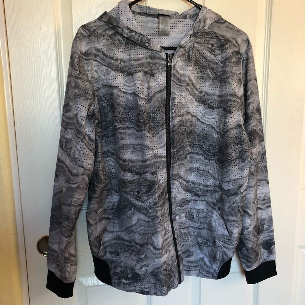 Champion grey marble windbreaker jacket